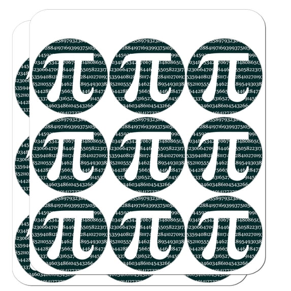 Pi Math Geek Nerd 3.14 2" Planner Calendar Scrapbooking Crafting Clear Stickers