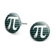thumbnail image 1 of Pi Math Geek Nerd 3.14 Novelty Silver Plated Stud Earrings, 1 of 3