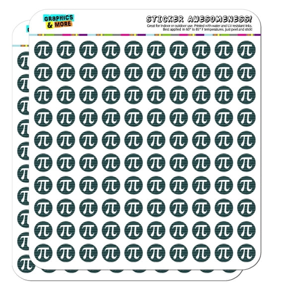 Pi Math Geek Nerd 3.14 Planner Calendar Scrapbooking Crafting Stickers