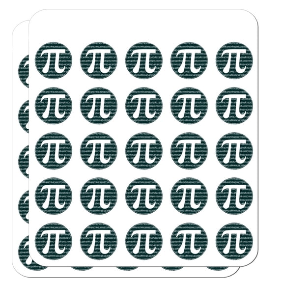 Pi Math Geek Nerd 3.14 Planner Calendar Scrapbooking Crafting Stickers