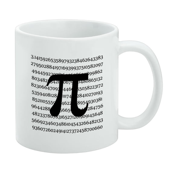 Pi Math Geek Nerd 3.14 White Mug