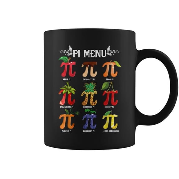 Pi Menu Tropical Fruits Funny Pi Day 314 Math Teacher Cute Coffee Mugs