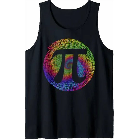 Pi Number Symbol Pi Day Math Teacher Mathematics Lover Tank Top Size S-3XL