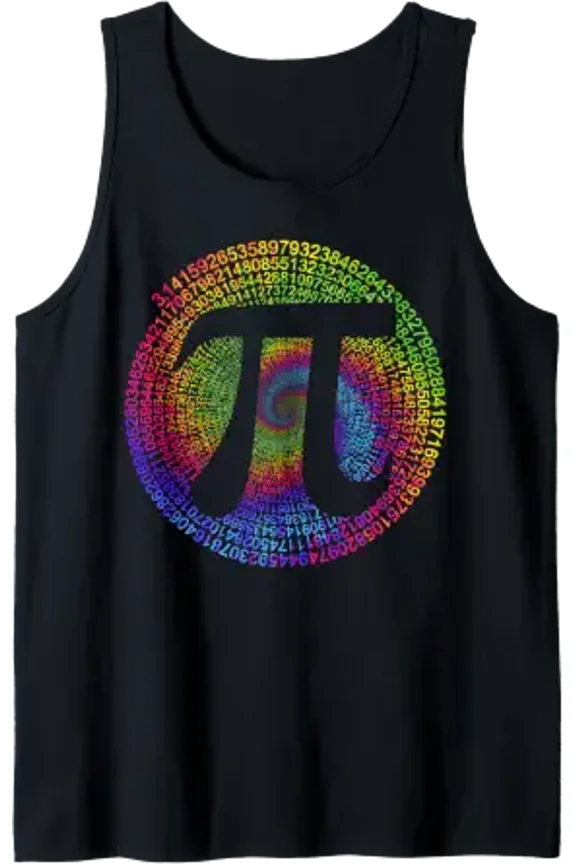 Pi Number Symbol Pi Day Math Teacher Mathematics Lover Tank Top Size S-3XL