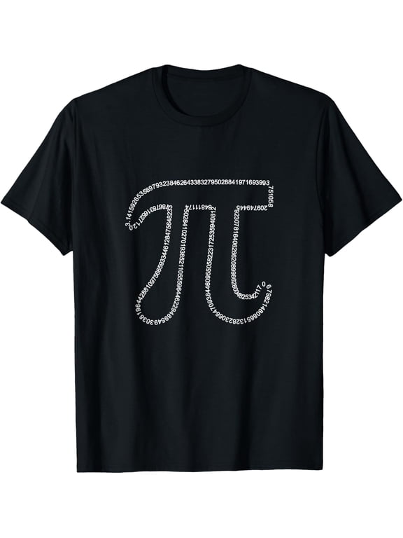 Pi Numbers T-Shirt men and women can wear, black, white, gifts