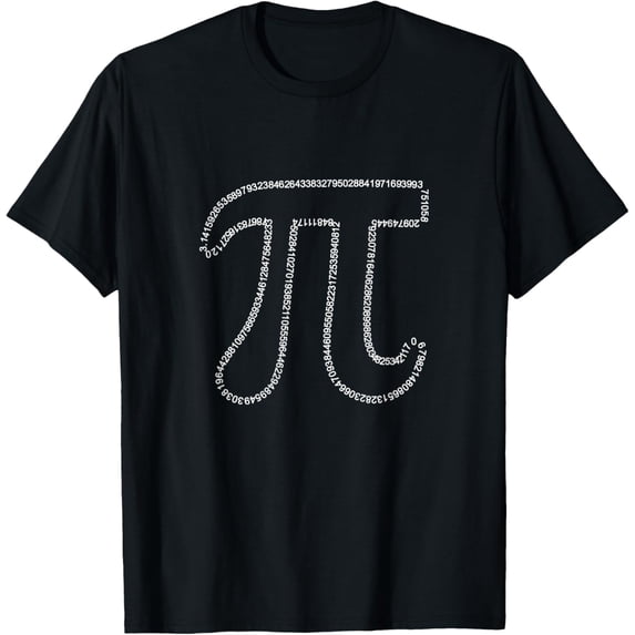 Pi Numbers T-Shirt men and women can wear, black, white, gifts