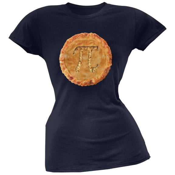 Pi Pie Navy Soft Juniors T-Shirt - Medium