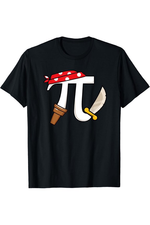 Pi Rate Pirate Pi Day Boys Girls Science Math Teacher T-Shirt Size S-5XL