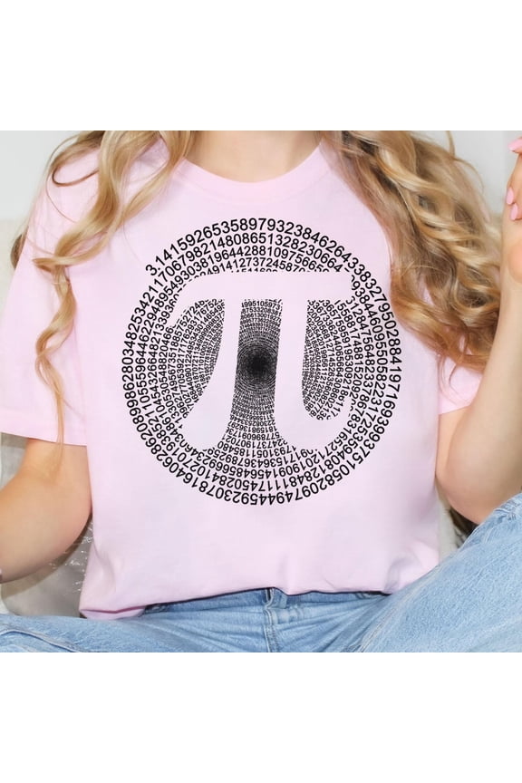 Pi Shirt Spiral Pi Tee Pi Symbol Shirt Pi Day Shirt Math Teacher Shirt Math Lover Shirt Fu