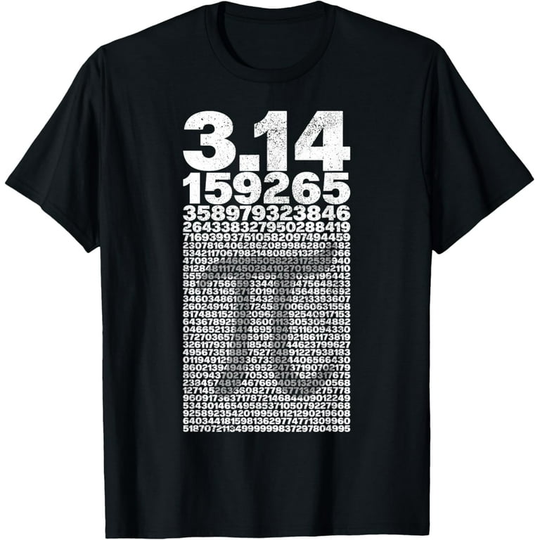 Pi Shirt for Teacher Vintage Pi Digits Happy Pi Day Funny