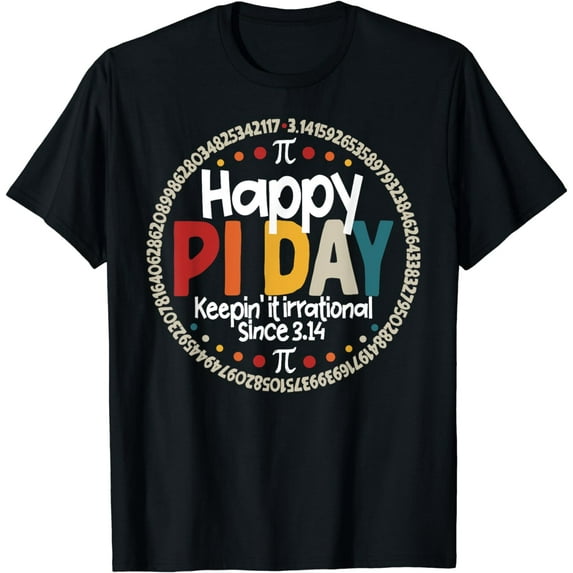 Pi Shirt for Teacher Vintage 3.14 Pi Digits Happy Pi Day T-Shirt