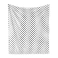 thumbnail image 1 of Pi Soft Flannel Fleece Throw Blanket, Math Intelligence Themed Pattern with Special Number in Minimal Style, Cozy Plush for Indoor and Outdoor Use, 70" x 90", Charcoal Grey White, by Ambesonne, 1 of 5