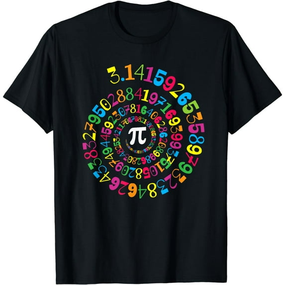 Pi Spiral Novelty Math Geek 3.14 Pi Day T-Shirt