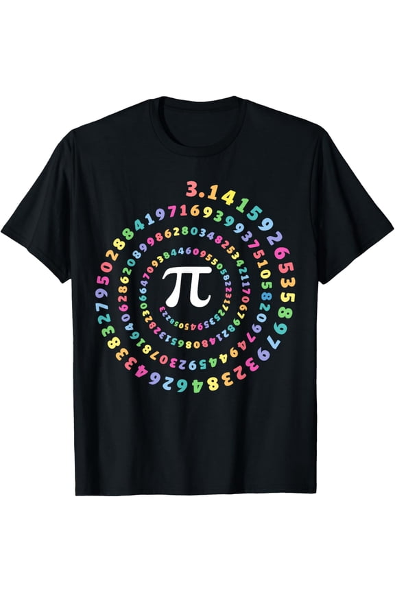 Pi Spiral Novelty Pi Day Tee T-Shirt