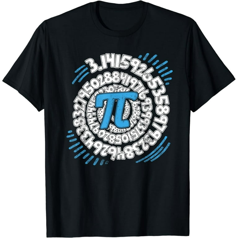 Pi Spiral Pop Art Math Geek Teacher Pi Day T-Shirt