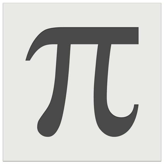 Pi Symbol DIY Cookie Wall Craft Stencil - 3.5 Inch