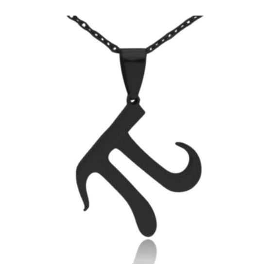 Pi Symbol Stainless Steel Necklace