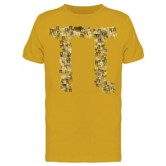 Pi Symbol With Small Pi Collage T-Shirt Men -Image by Shutterstock, Male Small