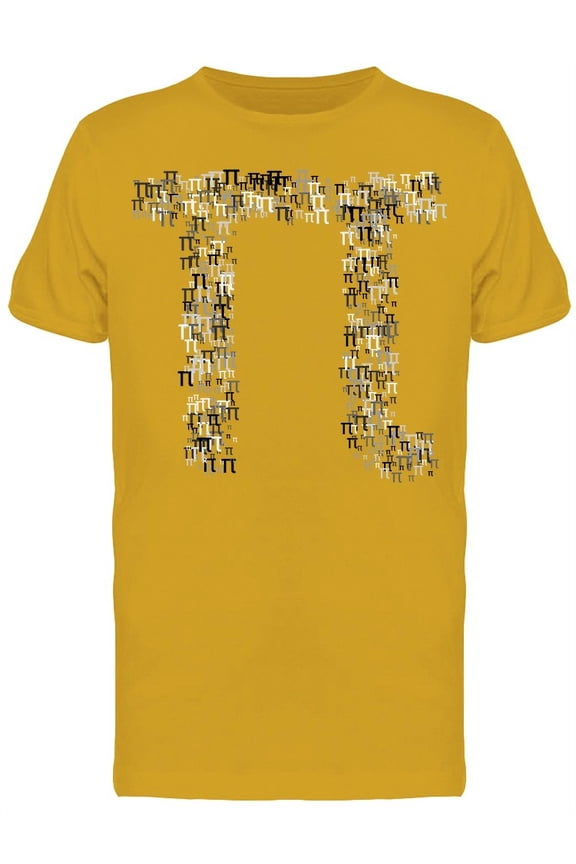 Pi Symbol With Small Pi Collage T-Shirt Men -Image by Shutterstock, Male Small