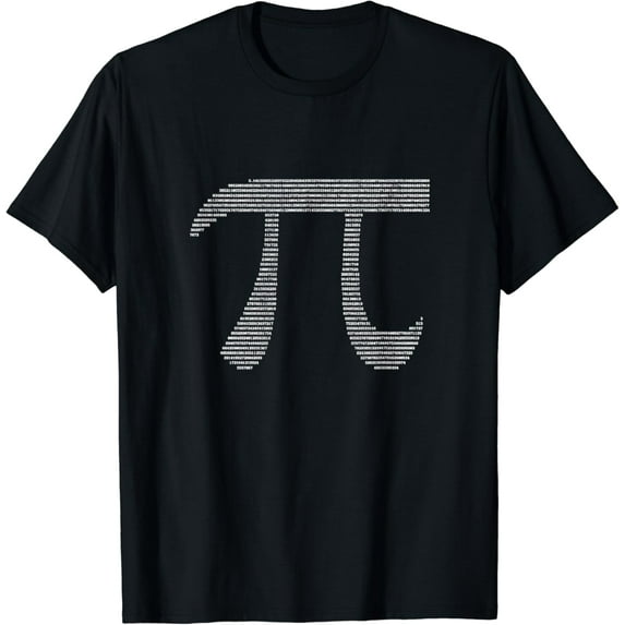 Pi Symbol filled with Pi Digits - Irrational number math T-Shirt