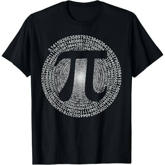 Pi T-Shirt 3,14 Pi Number Symbol Math Science Gift T-ShirtMen and women, Black T-shirt, size: Extra large