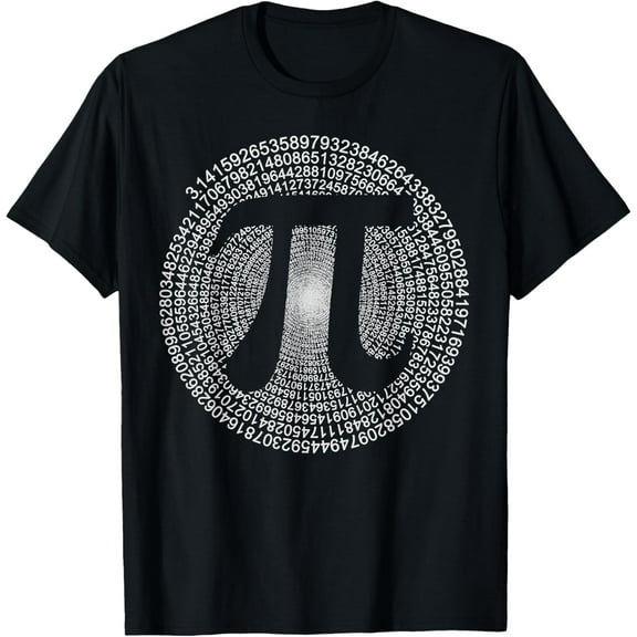 Pi T-Shirt 3,14 Pi Number Symbol Math Science Gift T-ShirtMen and women, Black T-shirt, size: Extra large