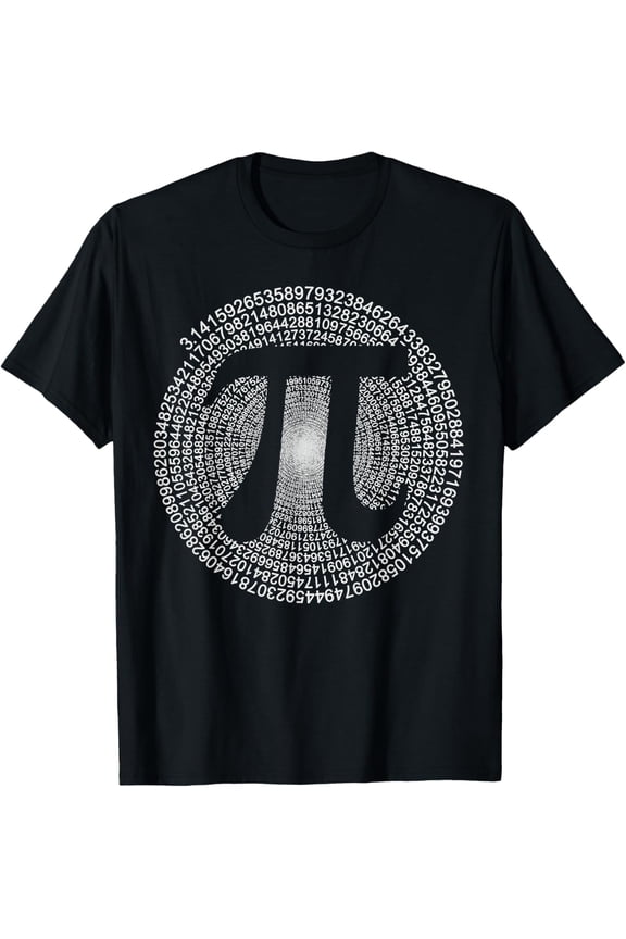 Pi T-Shirt 3,14 Pi Number Symbol Math Science Gift T-ShirtMen and women, Black T-shirt, size: Extra large