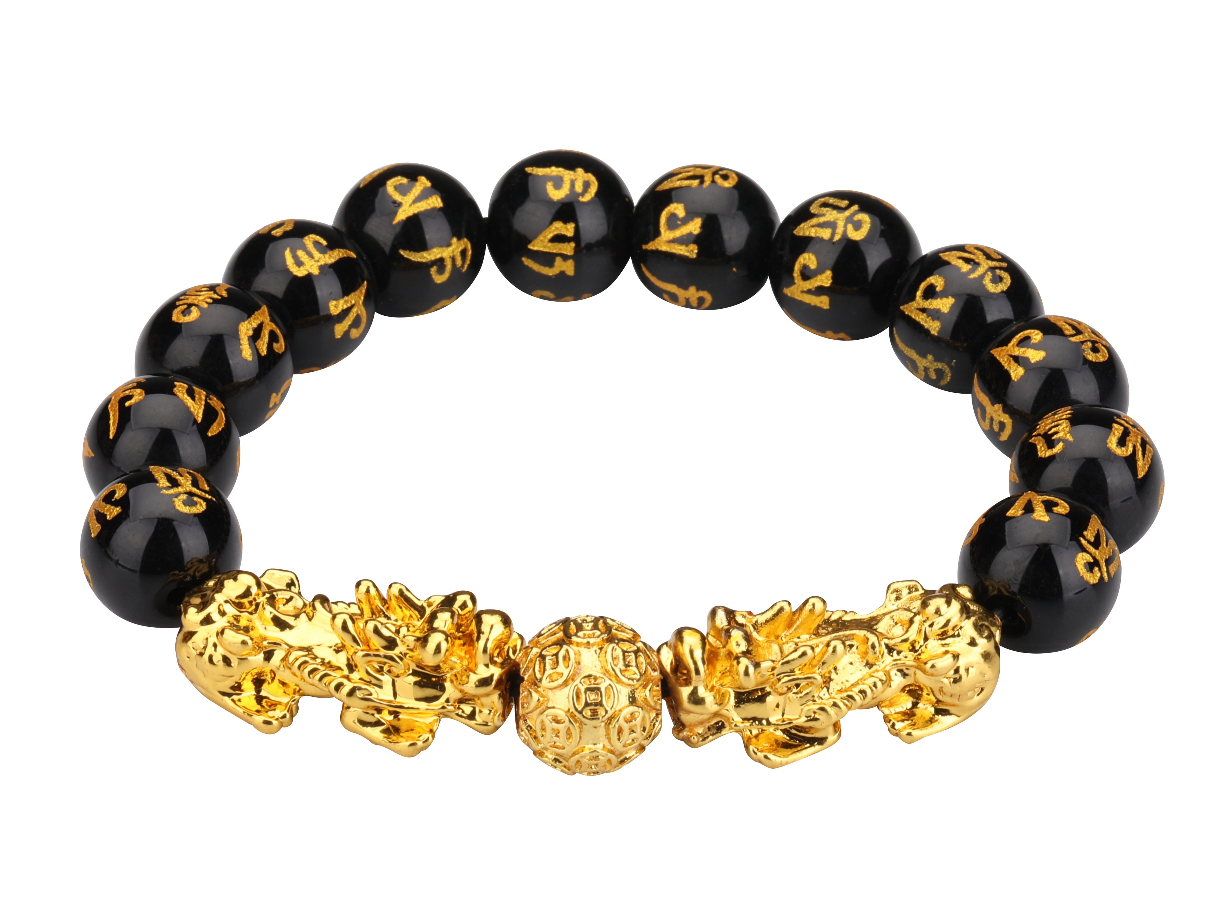 Pixiu Bracelet in Black Obsidian (Attract Wealth and Money)