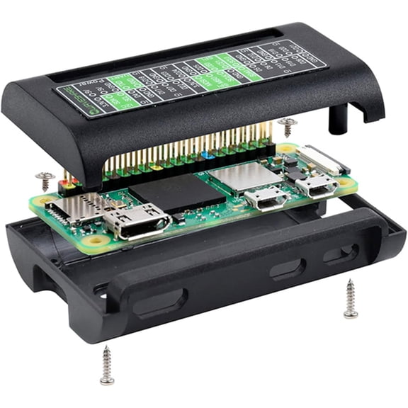 Pi Zero Enclosure, ABS Protection Case for Zero 2 W/Pi 2 WH/Pi Zero W/Pi Zero WH (Case Only)