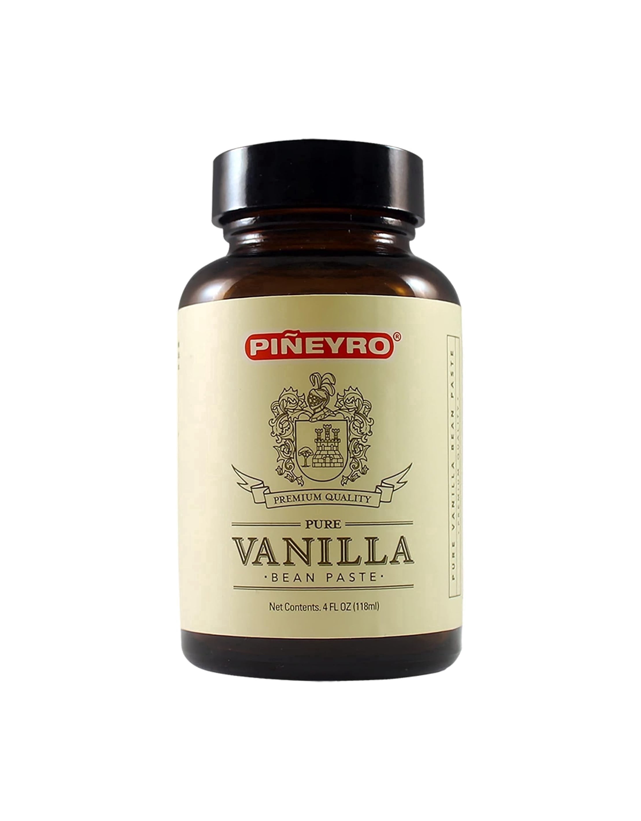 Piñeyro (Pineyro) Vanilla Paste | From Vanilla Beans | Perfect for Baking, Cooking & Desserts | 100% Vegan & Kosher | Non-GMO & Gluten-Free | 4oz.