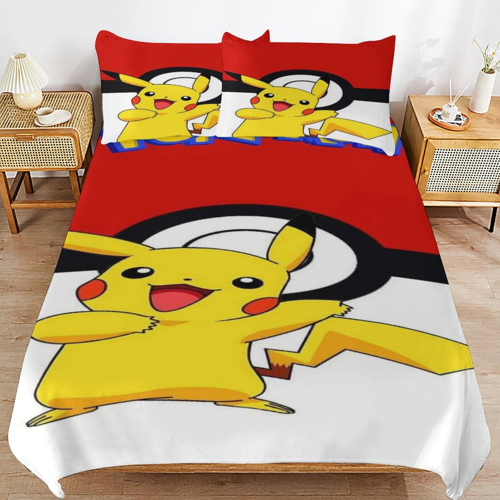 Franco Kids Bedding Super Soft Comforter and Sheet Set with Sham 7 Piece Full Size Pokemon Walmart