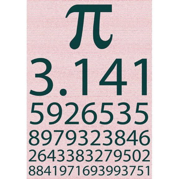 Pi poster Metal Print 12x16 Large Art Print on Metal 12x16 Multi-Color Square Adults Poster Time