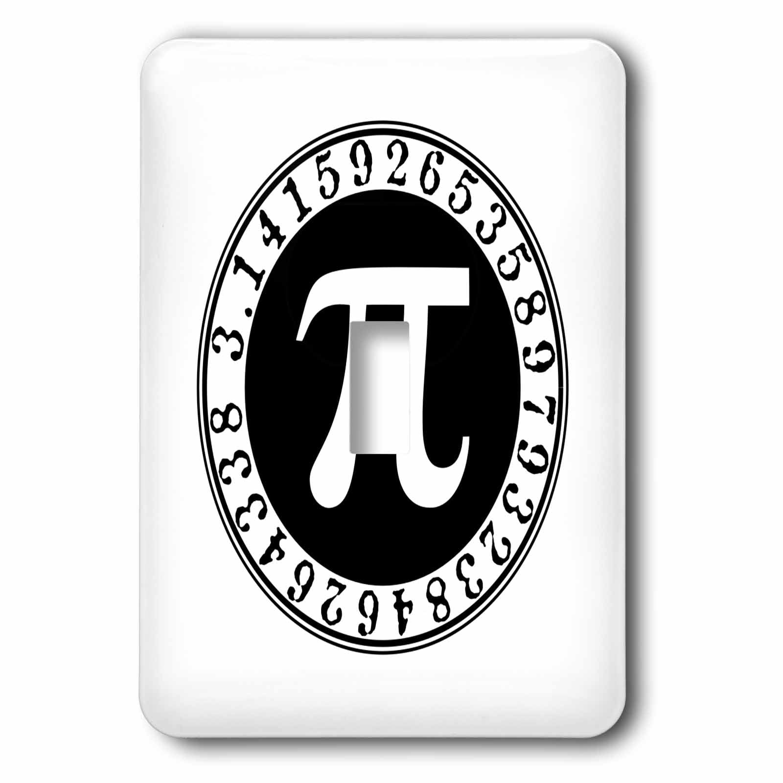 Pi Places 3dRose, Pi sign in circle with number to 26 decimal places - black and ...
