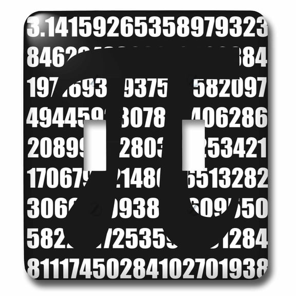 3dRose, Pi symbol on number. Math mathematical numeric sign for mathematicians, double toggle switch
