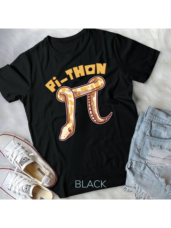 Pi-thon Pi Ball Python Boa Pet Snake Animal Reptile Math Unisex T-shirt