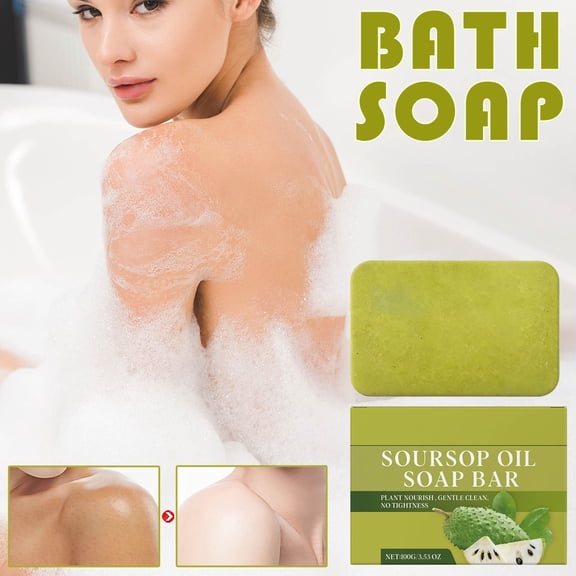 PiGOGI Annona Spinosa Oil Soap Is Mild Clean and Nourishing for the Whole Family It Is Suitable for Washing without Tension100g