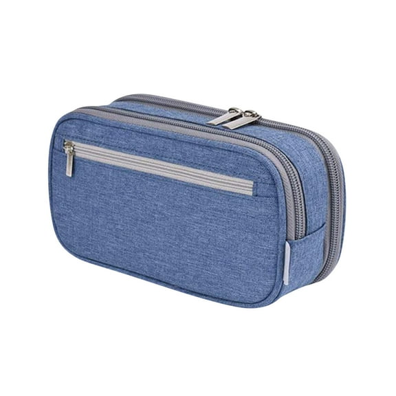 PiGOGI Back-To-S-chool Essentials 3-Layer Zippered Pencil Case for Middle S-chool Large Capacity Multi-Functional Stationery Bag S-chool Essentials Organizer