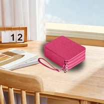 PiGOGI Back-To-S-chool Essentials Cloth Stationery Pencil Case for Middle S-chool Large Capacity Organizer Holds 72 Color Pencils