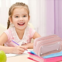 PiGOGI Back-To-S-chool Essentials High Capacity Pen Pouch for Middle S-chool Removable Zip Clip Organizer for S-chool office Supplies