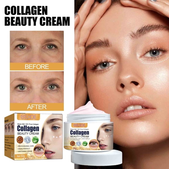 PiGOGI Beauty Cream Relieves Fine Lines and Dark Circles Under Eyes 50ml - Reduces Relaxation and Edema, Collagen formula