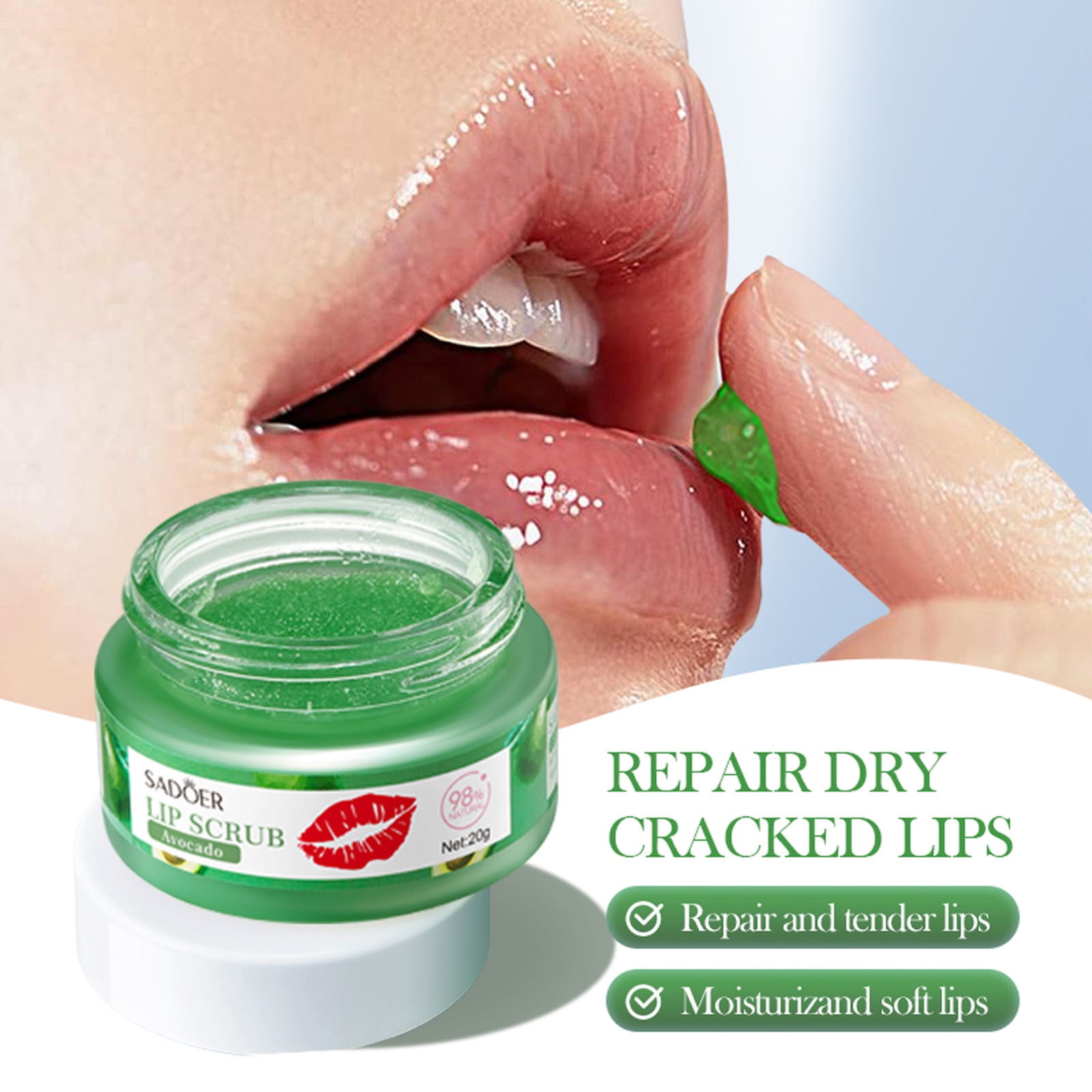 PiGOGI Body Scrub Clearance Avocados Lip Scrub Moisturizing Lip Week