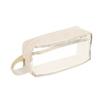 PiGOGI College Dorm Setup Transparent Large Capacity Pencil Case for Middle S-chool Accessories Visible Stationery Organizer for Junior High S-tudents