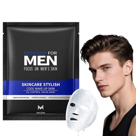 PiGOGI Cool Refreshing Male Hydrating Facial Mask Patch 25ml