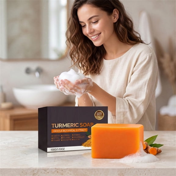 PiGOGI Curcumin Hand Soap, Gently Cleanses and Improves Dull Skin, Natural Brightening 100g