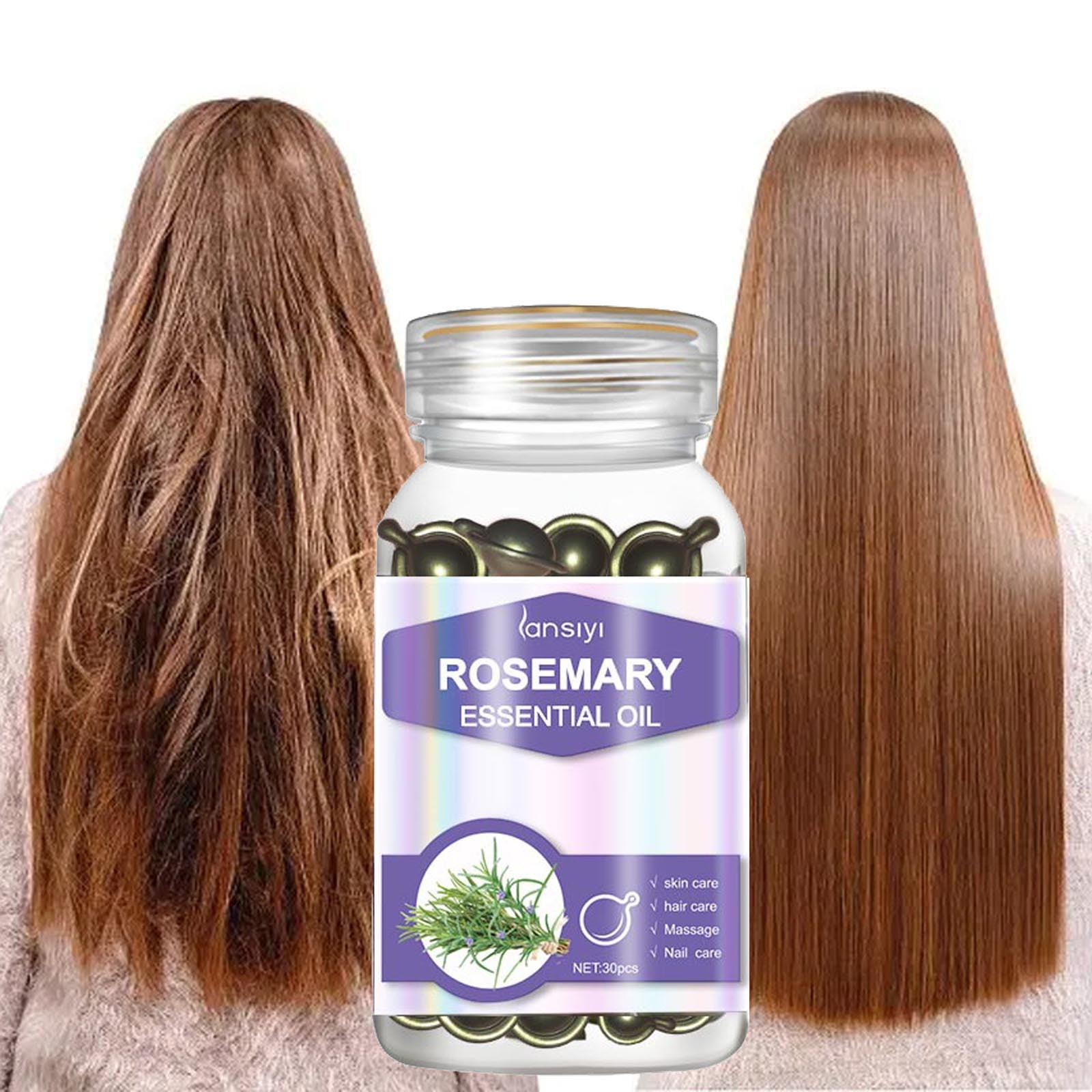 PiGOGI Hair Oil 30 Capsules Hair Oil with for Split Ends Keratin Hair