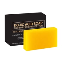 PiGOGI Honey Glow Turmeric Soap,Lemon Turmeric Kojic Acid Soap,Turmeric Cleansing Soap,Facial and Body Shower Soap,Deep Cleansing Turmeric Soap for All Skin Types