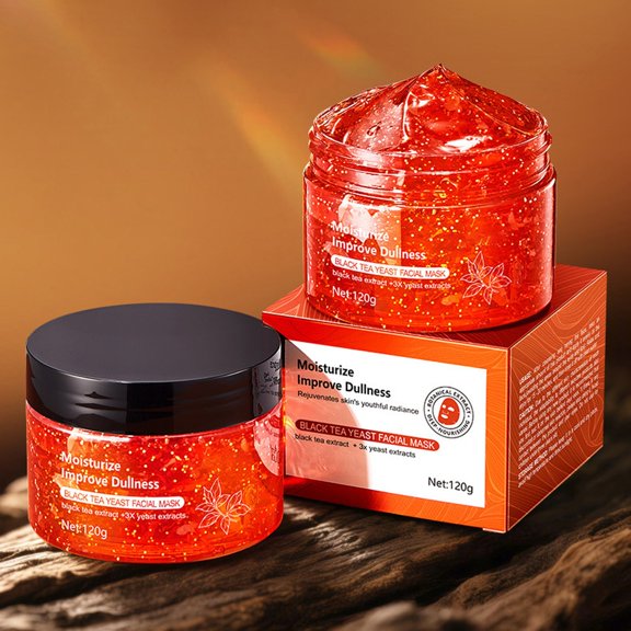 PiGOGI Hydrating Mask with Red Tea Extract, Yeast Extract for Face and Body - Deep Moisturizing Overnight Care 120g