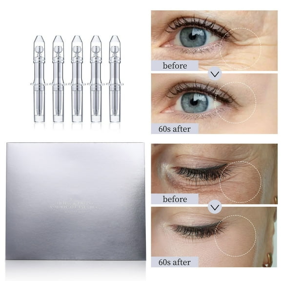 PiGOGI Instant Face Eye Lift Cream, 60s Firm Face Eye Cream, 4-in-1 Eye Lift Cream Reduces Under Eyes Bags Fine Lines, Anti-Aging Treatment