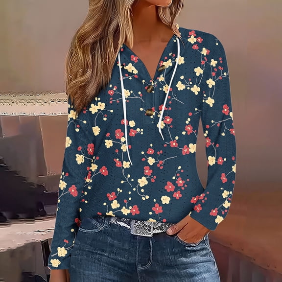 PiGOGI Ladies' Fashionable Casual Short Sleeve Round Neck Zipper Hoodie T-Shirt - Thin Comfortable Top Navy XL