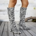 thumbnail image 1 of PiGOGI Long Knee High Boots for Women Fashion Fall Winter Pointed Toe Thick Heel Comfortable Dress Boots Stylish Leg Lengthening White 43, 1 of 6